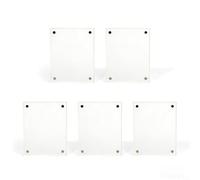 Cornice portafoto in acrilico, 5 pezzi, 7,6 cm, magnete magnetico trasparente per frigorifero, elegante compatibile con Kodak per fotocamera istantanea MS300 C300R Display per schede piccole