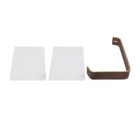 Cornice portafoto in acrilico trasparente con display a due lati per due dimensioni di foto, combinando una struttura robusta con un'estetica minimalista per uso domestico (10 x 15 cm noce nero)