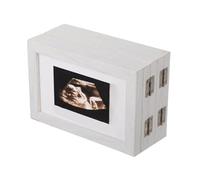 Cornice portafoto in legno con più display, sicura per la decorazione della cameretta dei bambini, soluzione salvaspazio, 6 pollici/7 pollici per la cameretta dei bambini