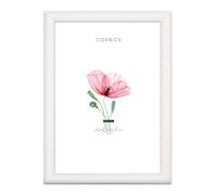 Cornice portafoto in legno da parete PIATTINA BIANCA foto stampe poster quadri