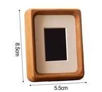 Cornice portafoto in legno di faggio con retro facile apertura per montaggio a p