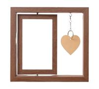 Cornice portafoto in legno double face con funzione girevole, progettata per esporre due foto preferite, per coppie e momenti speciali, decorazione per la casa (amore leggero)
