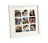Cornice portafoto in legno fai da te nove griglie 30 x 30 cm per esporre ricordi