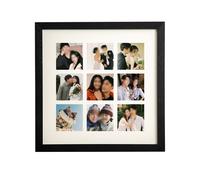 Cornice portafoto in legno fai da te nove griglie 30 x 30 cm per esporre ricordi