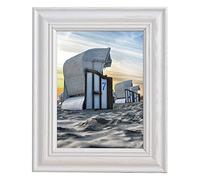 Cornice portafoto in legno | La Mia Casa di Campagna | Stockholm 50 x 70 cm | Stile rustico bianco