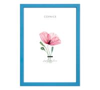 Cornice portafoto in legno parete BOMBER Blu celeste foto stampe poster quadri