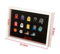 Cornice portafoto in legno per espositore badge medaglie per uso parete scrivani