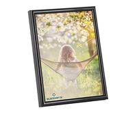 Cornice portafoto in plastica per collage personalizzabile, 20 x 30 cm, colore nero con vetro normale