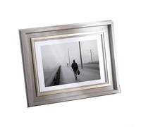 Cornice portafoto in resina di varie dimensioni con supporto in MDF per tavolo e esposizione a parete, compatibile con foto A4 e più piccole, supporta sia il posizionamento verticale che orizzontale