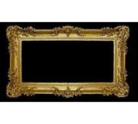 Cornici Barocco Argento Decorata Antico 96x57 Foto Rococo Telaio XXL