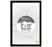 Cornice portafoto in stirene dal design semplice, 20,3 x 25,4 cm, colore: nero
