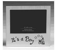 Cornice portafoto "It's a Boy", colore argento, 12,7 x 8,9 cm
