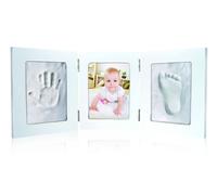 Cornice Portafoto Kit BabyImpronta con 2 Impronte Idea Regalo Nascita Battesimo