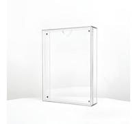 Cornice portafoto magnetica in acrilico, 15 x 20 cm, con montaggio facile da usare e diverse opzioni di visualizzazione per foto e opere d'arte in vari spazi (trasparente)