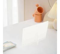 Cornice portafoto magnetica in acrilico che supporta facili aggiornamenti dei contenuti visualizzati con doppio orientamento per l'uso in vari ambienti interni (A)