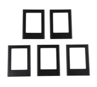 Cornice portafoto magnetica per Instax Mini 7,6 cm, nera, magnetica (nero) | Forte retro magnetico, si adatta alle superfici metalliche del frigorifero, presa sicura, finitura nera, dimensioni 7,6 cm