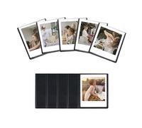 Cornice portafoto magnetica quadrata per frigorifero, cornici magnetiche personalizzate per Instax Square SQ40/SQ1/SQ60/SQ20/SQ10/SQ6/SP-3, per foto da 7,1 x 8,6 cm (confezione da 10) (nero)