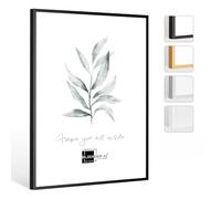 Cornice portafoto Milano in alluminio, 60 x 75 cm, Nero (opaco)