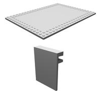 Cornice Portafoto per Foto 6x4 - Compatibile LEGO con Supporto da Muro