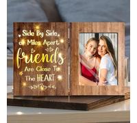 Cornice portafoto per migliori amici, regalo per donne e uomini, cornice luminosa per migliori amici, bestie, regali dell'amicizia per donne, regali per migliori amici, donne, cornice per foto da 15,2