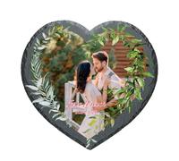 Cornice portafoto personalizzata in ardesia roccia, personalizzata con testo con immagine, piastrelle per foto, targa commemorativa regalo personalizzata per famiglia, festa della mamma, festa del