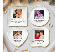 Cornice portafoto personalizzata, piatto espositore per foto personalizzato, regalo per anniversario e matrimonio, decorazione per la casa, ricordo d'amore con testo, vassoio portagioie Tagli UnicaRit