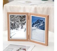 Cornice portafoto pieghevole in legno 4x6 per ingresso da tavolo soggiorno