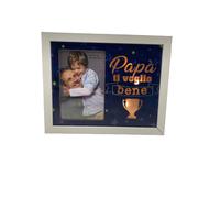Cornice portafoto retro illuminata per il Pap? con frase