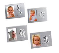 Cornice portafoto ricordo per battesimo con incisione, confezione da 12 pezzi assortiti, bomboniere per invitati a battesimo Baby Shower.