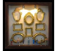 Cornice Portafoto Scatola Fai da Sé, 21,6x21,6x3,5 CM Legno Plastica | Stile Vintage Moderno, Assemblaggio Semplice, Portatile e Compatta, per Decorazioni Ricordo, Matrimoni e Ragazzo Ragazza