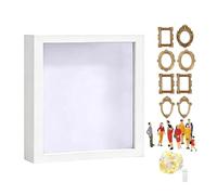 Cornice Portafoto Shadow Box - Cornice Con Silhouette Per Ricordo Della Famiglia, Espositore Per Viaggi, Compleanni, Vacanze, Inaugurazione Della Casa, Matrimonio, Laurea, Pensione | Custodia Del Muse