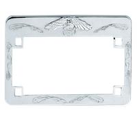 Cornice portatarga GZP con aquila cromata