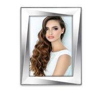 Cornice POSITANO da Tavolo in Silver Plated per foto 20x25, Posizionabile Orizzontalmente. Placcata Argento. Made in Italy