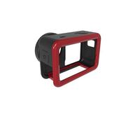 Cornice protettiva in PC+TPU per DJI Action6, Custodia protettiva Rabbit Cage Accessori per fotocamera, struttura smontabile a sgancio rapido (Rosso)
