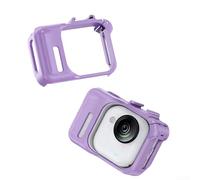 Cornice protettiva per Insta360 GO For Ultra, gabbia antiurto a scatto con supporto per scarpa fredda, design espandibile per accessori, ritagli precisi, materiale PC (viola)