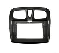 Cornice radio multimediale per auto con controllo centrale da 10,1", per Renault Logan Sandero 2015-2018, in plastica ABS, colore nero
