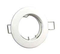 cornice rotondo - bianco per faretti da incasso - cornice di montaggio per lampadina GU10 MR16 - foro Ø60mm da incasso - faretto da incasso