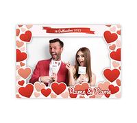 Cornice Selfie San Valentino 100x70 cm Personalizzata Grafica 6 | per festa romantica, coppia, sorpresa San Valentino, party a tema amore, foto ricordo e momenti da condividere