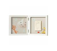 Tiny Love Cornice Foto, Cornice Impronte Neonato, Impronta Mani e Piedi Neonati, Kit impronte neonato, Testato Dermatologicamente, Idea Regalo Neonato, Regalo Nascita, Tiny Creations, colore Bianco