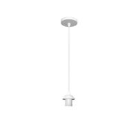 Cornice sospesa disco bianco per display 1 x E27, dimensioni 10 x 10 cm. Progettato per: illuminazione decorativa e funzionale.