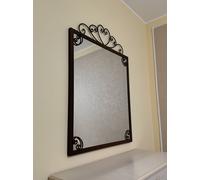 CORNICE Specchio FERRO BATTUTO con o senza LED . compatibile Alexa Google . 1600
