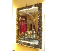CORNICE Specchio FERRO BATTUTO con o senza LED . compatibile Alexa Google . 850