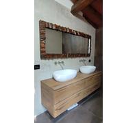 CORNICE Specchio FERRO BATTUTO con o senza LED . compatibile Alexa Google . 850