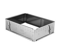 Cornice Stampo Torte Regolabile Inox 25-46 x 17-32 h. 7,5 cm - EVA - Pasticceria