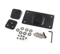 cornice targa Adatto per kit targa per motocicletta Harley Big Twin Sportster Dyna Softail(Black)