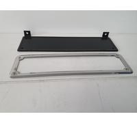 CORNICE TARGA ANTERIORE ALTA QUALITÀ FIAT 500 EPOCA+portatarga in METALLO NERO