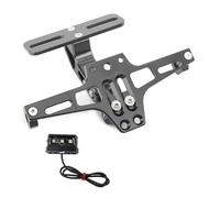 cornice targa Portatarga posteriore universale regolabile per moto(Titanium)