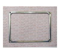 Cornice targa posteriore in ferro cromata cm 28X20,5 per auto d'epoca FIAT 500