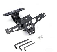 cornice targa Supporto per supporto targa moto universale(Black)