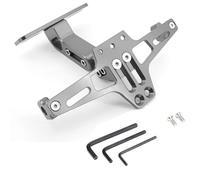 cornice targa Supporto per supporto targa moto universale(Gray)